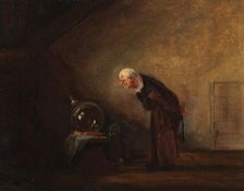 The Alchemist (Chemicus), End 1840s. Creator: Spitzweg, Carl (1808-1885)