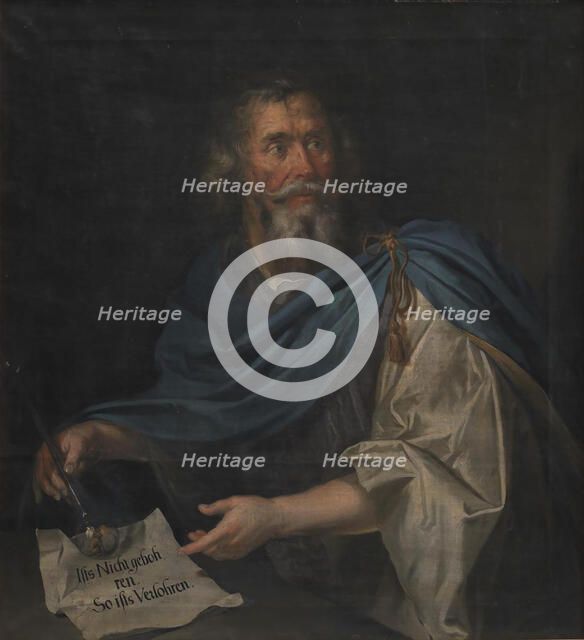 The Alchemist Lorens Weiskopf, 1658-1677. Creator: Henrich Dittmers.