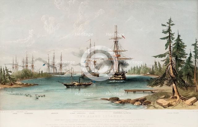The Aland Islands on July 22, 1854, 1855. Artist: Brierly, Oswald Walters (1817-1894)