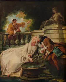 The Alarm, La Gouvernante Fidele 1723. Artist: Jean Francois de Troy