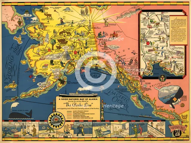 The Alaska Line, 1934. Creator: Alaska Steamship Co..