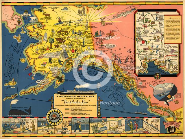 The Alaska Line, 1934. Creator: Alaska Steamship Co..