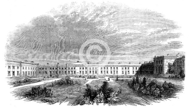 The Albert Wing of the Licensed Victuallers' Asylum, Old Kent-Road, 1858. Creator: Unknown.