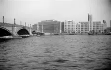 The Albert Embankment and Lambeth Bridge, London, c1950-c1965. Artist: SW Rawlings
