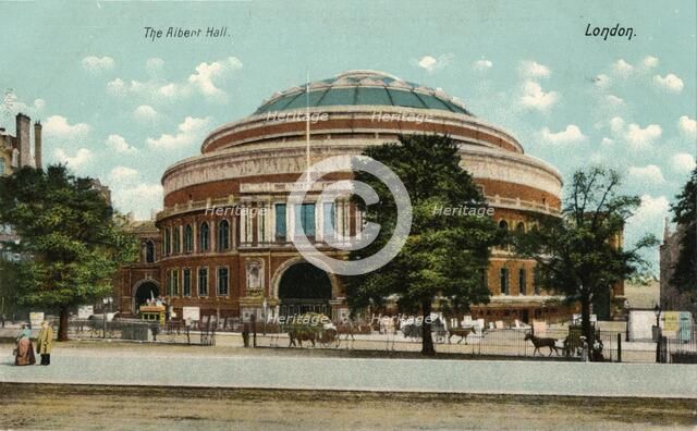 'The Albert Hall, London', c1910. Artist: Unknown.