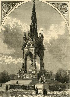 The Albert Memorial c1876. Creator: Unknown