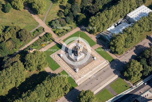 The Albert Memorial in Kensington Gardens, Kensington, London, 2021. Creator: Damian Grady.