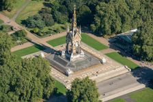The Albert Memorial in Kensington Gardens, Kensington, London, 2021. Creator: Damian Grady