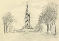 The Albert Memorial, Kensington Gardens, London, c1950. Creator: Shirley Markham