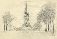 The Albert Memorial, Kensington Gardens, London, c1950. Creator: Shirley Markham