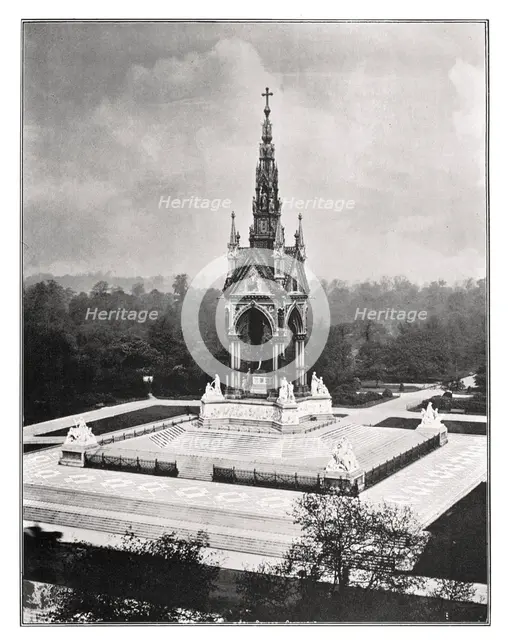 The Albert Memorial, London, 1901. Creator: Pawson & Brailsford.