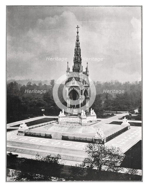 The Albert Memorial, London, 1901. Creator: Pawson & Brailsford.