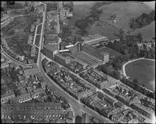 The Albert Silk Mills and environs, Macclesfield, Cheshire, c1930s. Creator: Arthur William Hobart