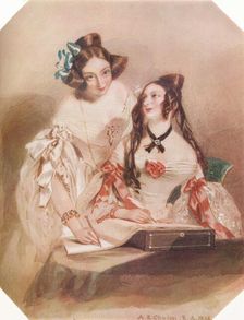 The Album, 1836, (1924). Artist: Alfred Chalon