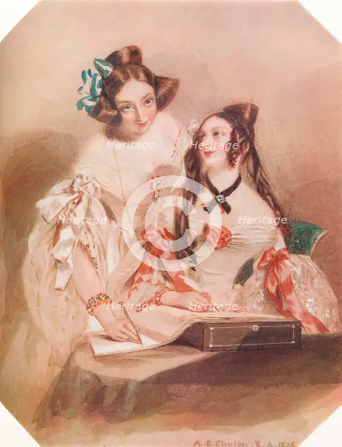 The Album, 1836, (1924). Artist: Alfred Chalon