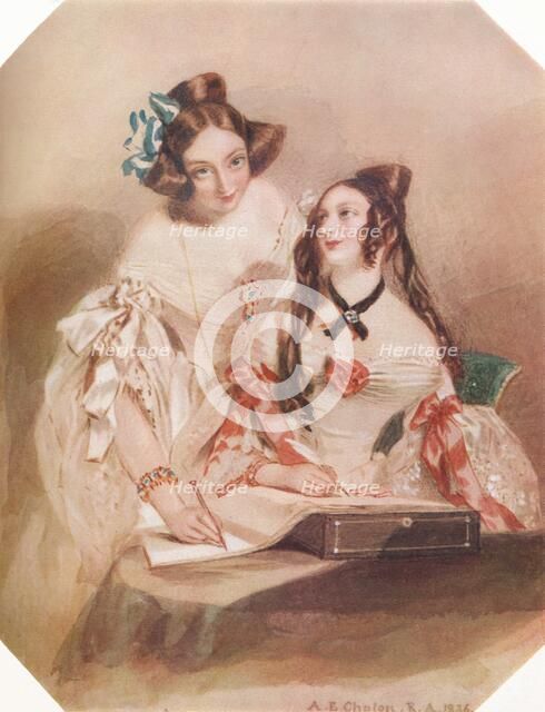 The Album, 1836, (1924). Artist: Alfred Chalon