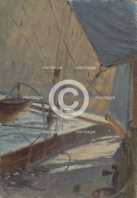 The Alda to starboard, c.1905. Creator: Henry Brokman.