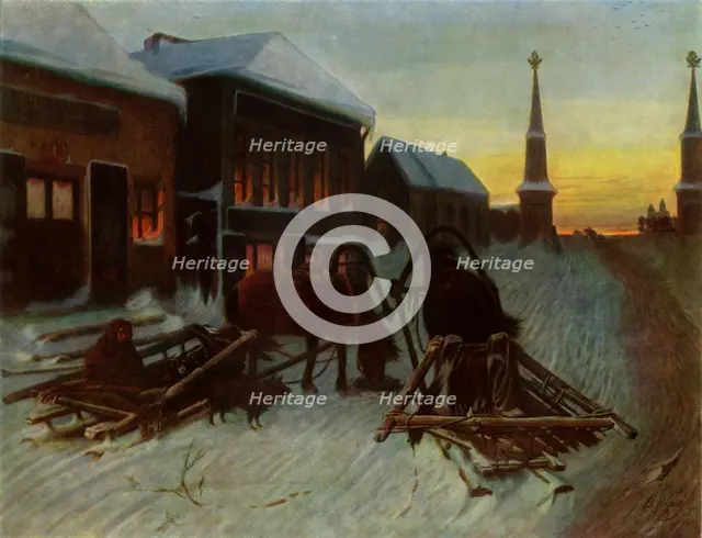 'The Ale-house at the Toll-bridge', 1868, (1965). Creator: Vasily Perov.