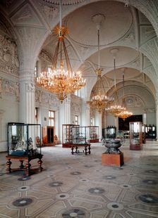 The Alexander Hall in the Winter Palace in Saint Petersburg, 1839. Artist: Aleksandr Bryullov