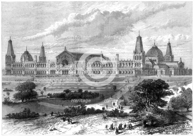 The Alexandra Palace, Muswell Hill, London, 1875. Artist: Unknown