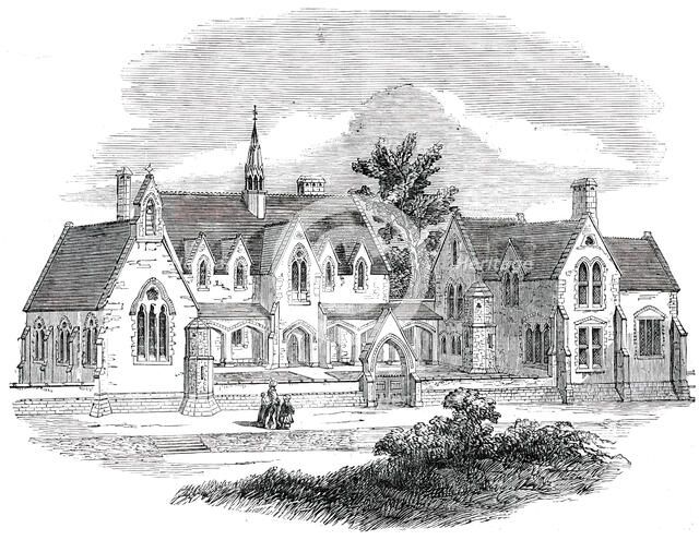 The Alfred Free Grammar-School, Wantage, Berks., 1850. Creator: Unknown.