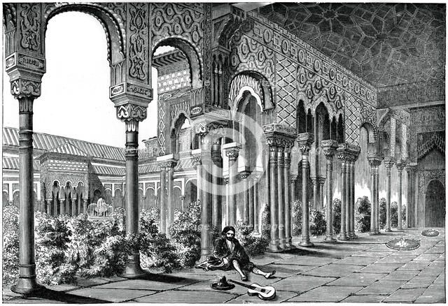 The Alhambra Palace, Granada, Spain, (1870). Artist: Unknown