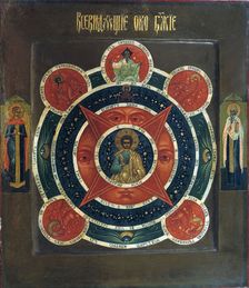 The All-Seeing Eye of God, early 19th century. Creator: Russian icon