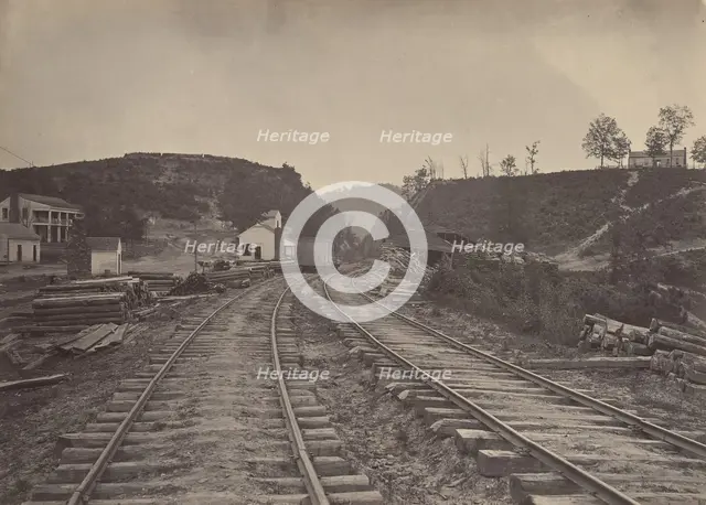 The Allatoona Pass Looking North, Georgia, 1860s. Creator: George N. Barnard.
