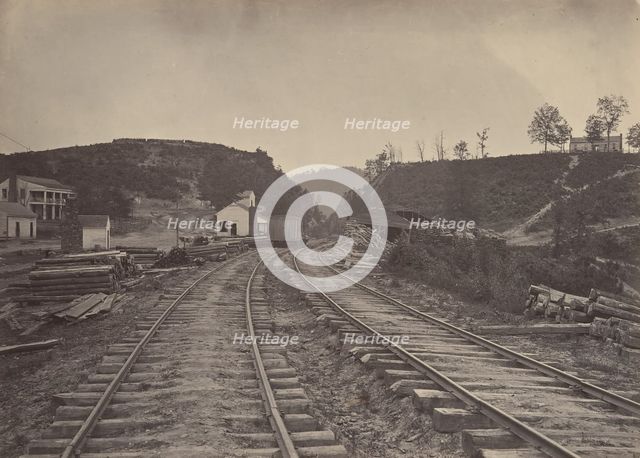 The Allatoona Pass Looking North, Georgia, 1860s. Creator: George N. Barnard.