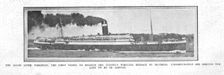 The Allan Liner Virginian, the First Vessel to Receive the Wireless Message... April 20, 1912. Creator: Unknown