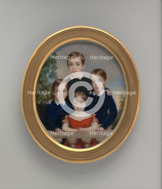 The Allen Children, 1847. Creator: John Carlin.