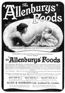 The Allenburys Foods 1909. Creator: Unknown