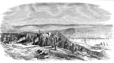 The Allied Troops preparing to silence Inkerman, 1854. Creator: Unknown