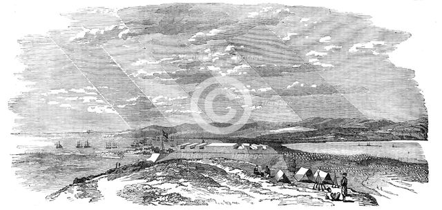 The Allied Fleets and Armies at Varna, 1854. Creator: Unknown.