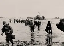 The Allied landing in Normandy on 6 June 1944, 1944. Creator: Anonymous