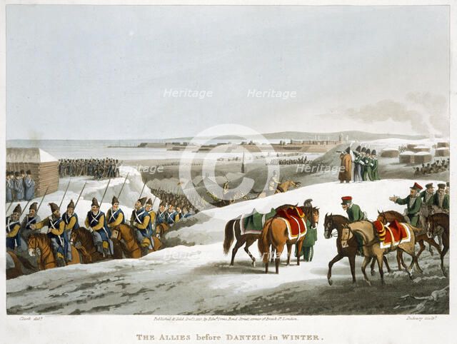 'The Allies before Dantzic in Winter', 1818. Artist: Matthew Dubourg