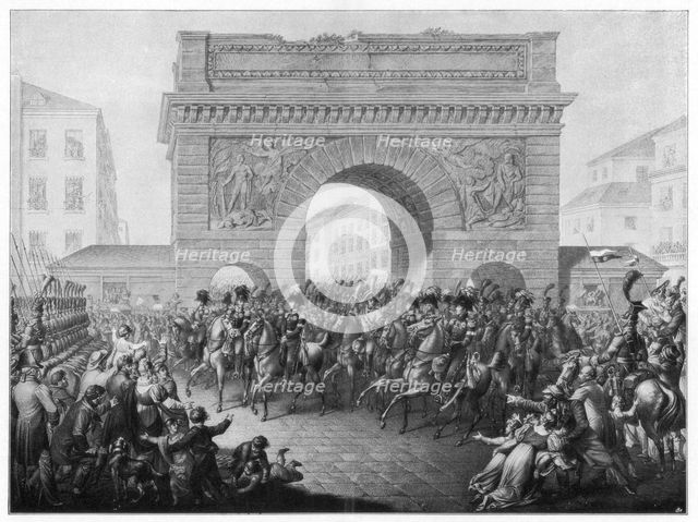 The Allies enter Paris, 31 March 1814 (1900). Artist: Unknown