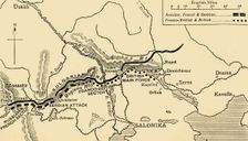 The Allies Line facing the Bulgarians in the closing Campaign of 1916 (c1920). Creator: Unknown