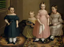 The Alling Children, ca. 1839. Creator: Oliver Tarbell Eddy
