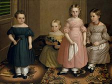 The Alling Children, ca. 1839. Creator: Oliver Tarbell Eddy