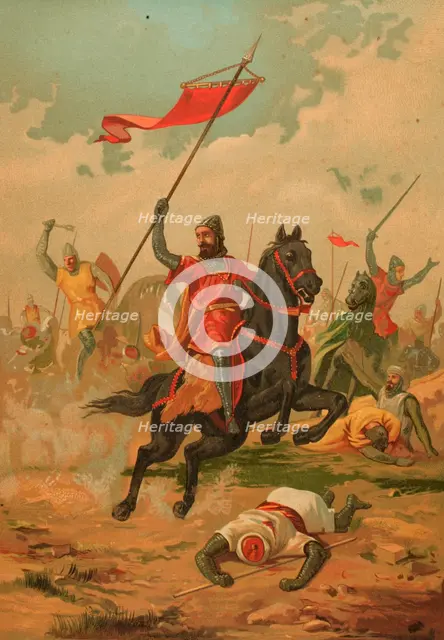 The Almogavars in Greece, 13th century, (1890).  Creator: Unknown.
