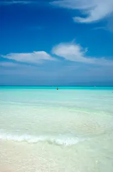 The (almost pristine) beach at Cayo Santa Maria, Cuba, Caribbean, 2024. Creator: Ethel Davies