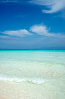 The (almost pristine) beach at Cayo Santa Maria, Cuba, Caribbean, 2024. Creator: Ethel Davies