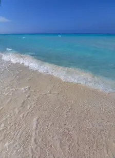 The (almost pristine) beach at Cayo Santa Maria, Cuba, Caribbean, 2024. Creator: Ethel Davies