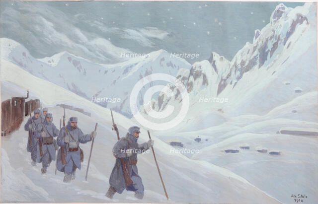 The Alpine Patrol , 1916.