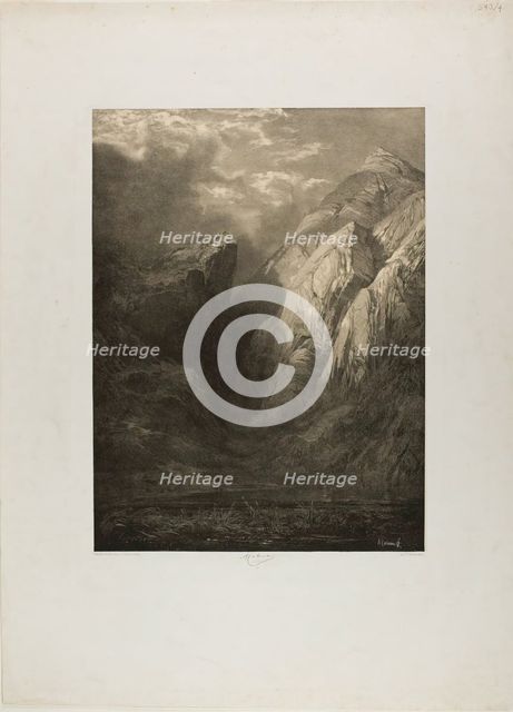 The Alps, from Various Landscape Sites, c. 1851. Creator: Alexandre Calame.