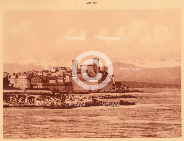 'The Alps Ridge and Antibes', 1930. Creator: Unknown.