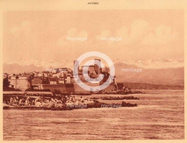 'The Alps Ridge and Antibes', 1930. Creator: Unknown.