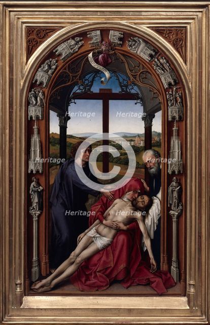 The Altar of Our Lady (Miraflores Altar), c. 1440. Artist: Weyden, Rogier, van der (ca. 1399-1464)