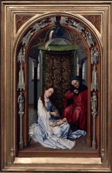 The Altar of Our Lady (Miraflores Altar), left panel, c. 1440. Artist: Weyden, Rogier, van der (ca. 1399-1464)
